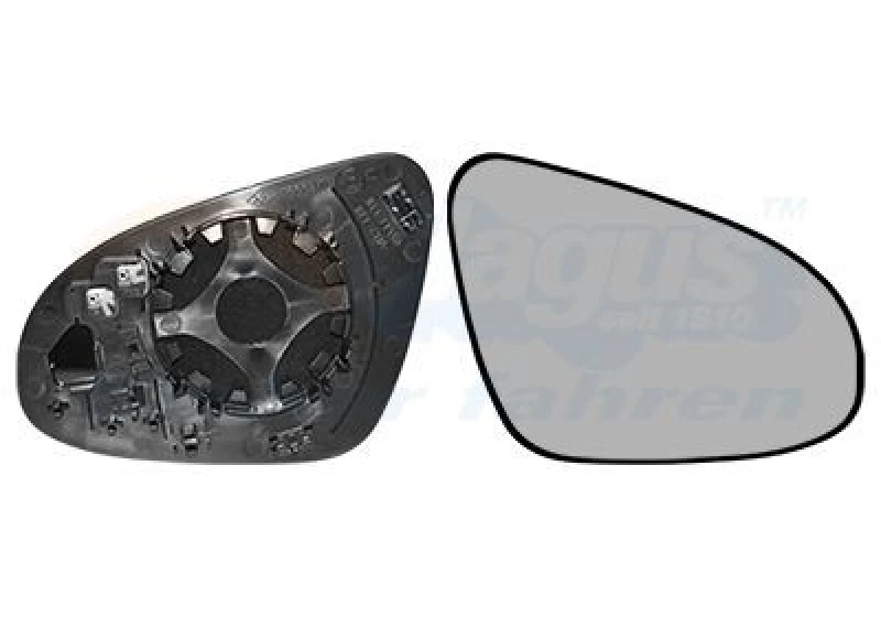 Image of VAN WEZEL Wing mirror glass VAN WEZEL 5407838