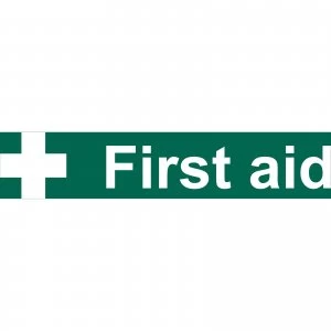 Image of Draper First Aid Sign 200mm 50mm Standard