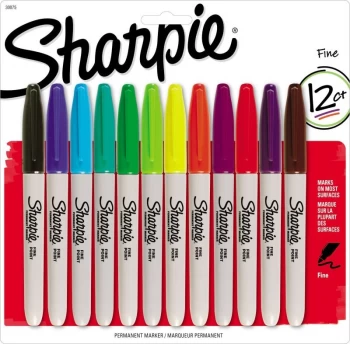Image of Sharpie Permanent Markers - Pack of 12
