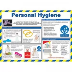 Image of Personal Hygiene&rsquo; Sign; Laminated Paper; Safety Poster 590mm