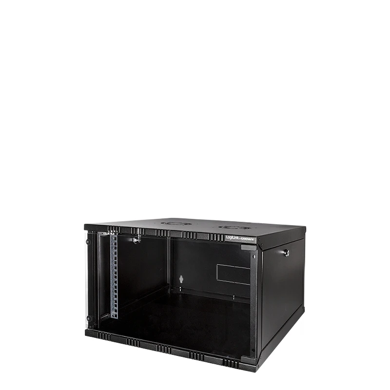 Image of LogiLink W06B54B rack cabinet 6U Wall mounted rack Black