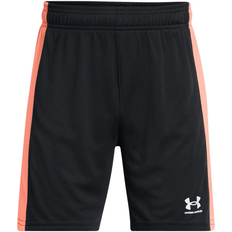 Image of Under Armour Challenger Knit Shorts Junior Boys Football Shorts 7 - 8 Years (S) Black 46306341175