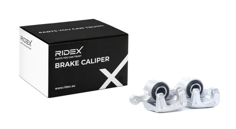 Image of RIDEX 78B1698 Brake caliper Rear Axle, without holder Cast Iron Brake Caliper (78)