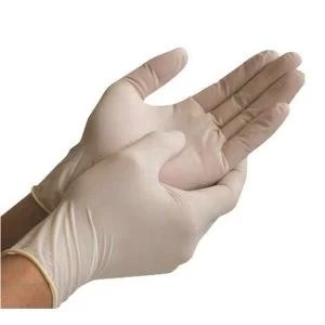 Image of Examination Gloves Nitrile Powder Free Size Large White Pack of 100