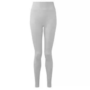 image of TriDri Womens/Ladies Melange Sculpted Seamless 3D Leggings (L) (Cool Grey)