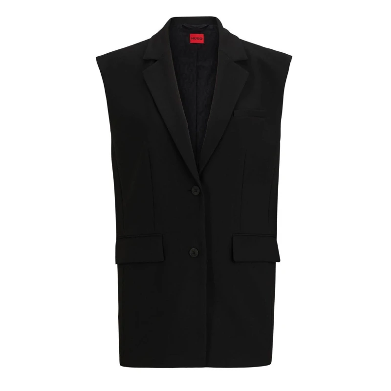 Image of Hugo Aneris Waistcoat - Black 6