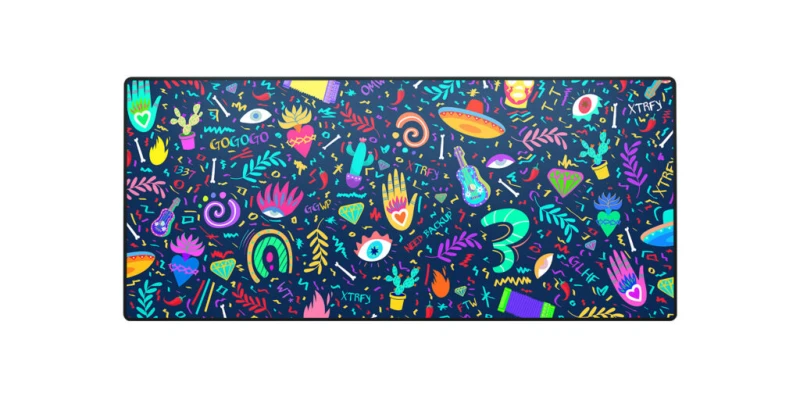 Image of Xtrfy CHERRY XTRFY GP5-XL-FIESTA mouse pad Gaming mouse pad Multicolour GP5-XL-FIESTA