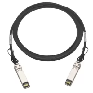 image of QNAP CAB-DAC30M-SFPP-DEC02 InfiniBand cable 3m SFP+ Black, Metallic