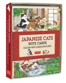 Image of Japanese Cats Note Cards : 12 Blank Note Cards and Envelopes
