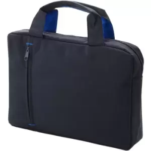 Image of Detroit Conference Bag (33.5 x 6 x 24cm) (Solid Grey/Royal Blue) - Bullet