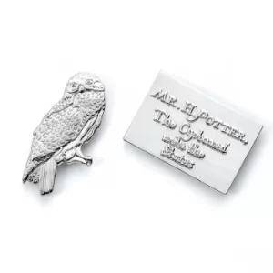 Image of Harry Potter Hedwig & Letter Pin Badge