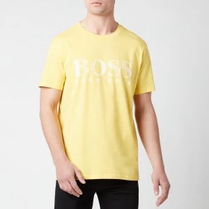Image of Hugo Boss Classic Logo Swim UV T-Shirt Yellow Size 2XL Men