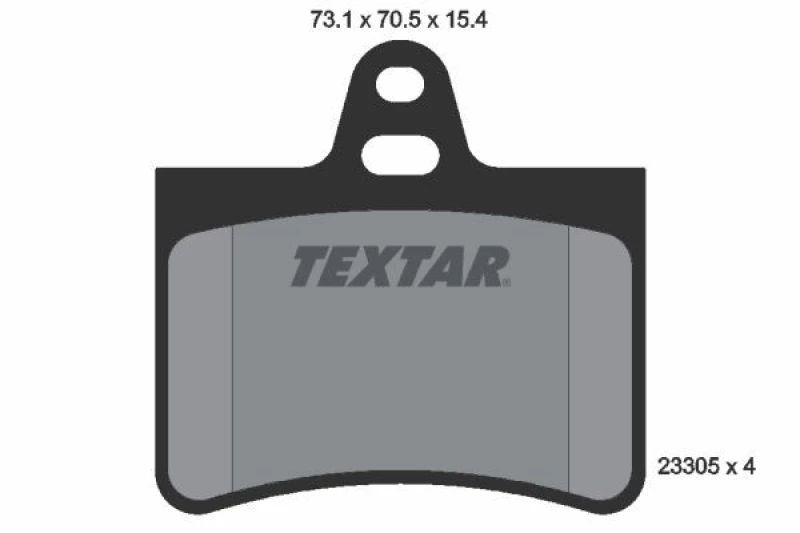 Image of Brake pad set TEXTAR 2330501