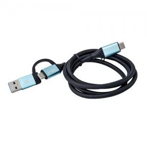 Image of i-tec USB-C Cable to USB-C with Integrated USB 3.0 Adapter