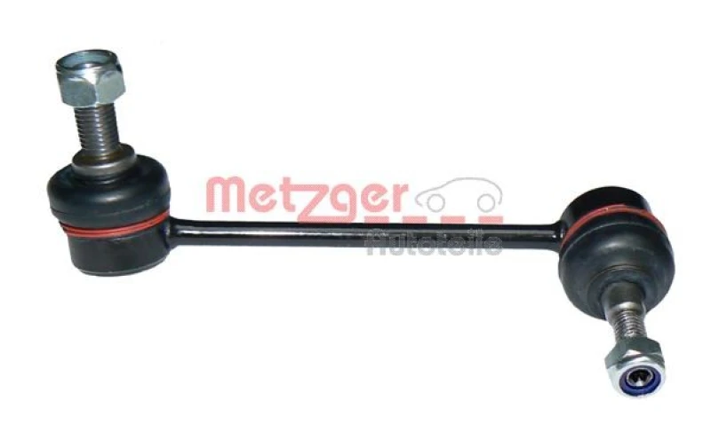 Image of METZGER 53040211 Anti-roll bar link COMPETENCE KIT, Front Axle Left, with nuts Link Stabiliser (3229)