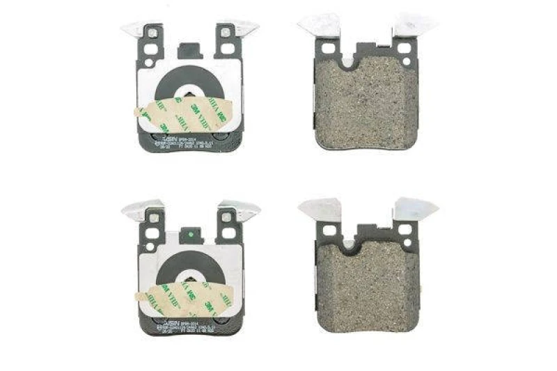 Image of AISIN BPBM-2014 Brake pad set Premium ADVICS by AISIN prepared for wear warning indicator Brake Pad Set,disc brake (402)