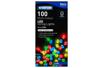 image of Status Lulea 100 LED String Lights - Multicoloured, 13m