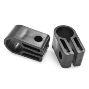 image of BQ Black 1.5mm Cable Clips Pack of 25