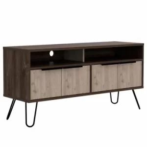 Image of Nevada wide screen TV rack with 4 doors