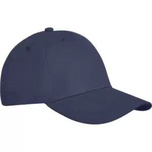 image of Elevate Unisex Adult Davis 6 Panel Cap (One Size) (Navy)