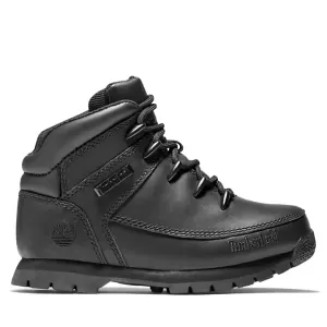 Image of Timberland Kids Euro Sprint Boots - Black Full Grain - UK 1 Kids