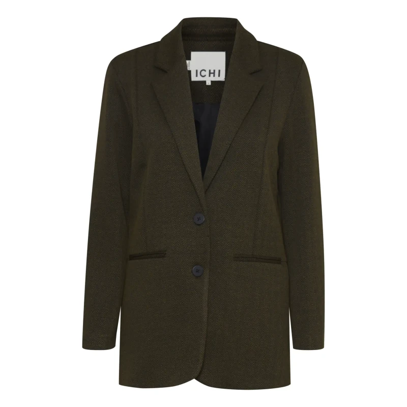 Image of Ichi Womens blazer Ichi Ihkate Jacquard Noir Female M 20121605-203618