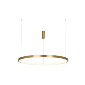 Image of Larissa Ilio Ceiling Pendant Light 60W 3000K Aluminium Brushed Gold Matt