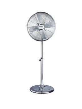 image of Tower T637000 16" Metal Pedestal Fan With 3 Speeds - Chrome