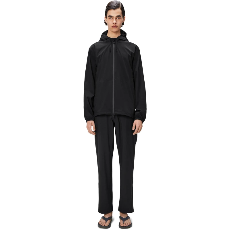 Image of Rains Suva Waterproof Hardshell Pocket Jacket Black 01 unisex X Large