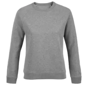 Image of NEOBLU Womens/Ladies Nelson French Terry Sweatshirt (XXL) (Grey Marl)