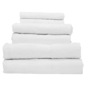 Image of Interiors by PH Thread & Loom 6pc White Towel Set