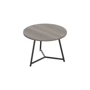 Image of Jemini Trinity Low Table 800x800x435mm Grey OakBlack KF823599 KF823599