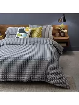 Image of Orla Kiely Orla Kiely Tiny Stem Whale Duvet Cover 100 Cotton - Sk