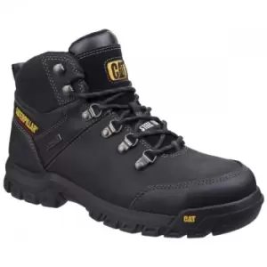 Image of Caterpillar Mens CAT Framework S3 Safety Leather Boots (10 UK) (Black) - Black