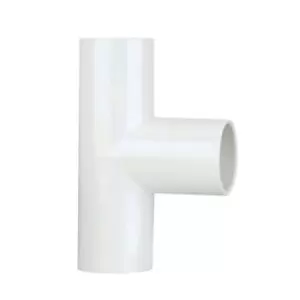 image of Polypipe 90 Degree Waste Solvent Tee White NS46W