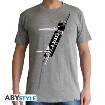 Image of Star Wars - X-Wing Resistance Mens Large T-Shirt - Grey