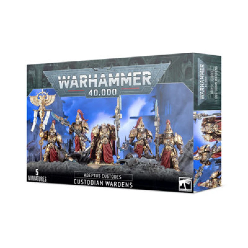 Image of Games Workshop Adeptus Custodes Custodian Wardens - Brand New And Sealed