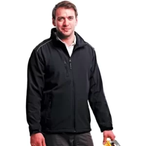 image of TRA651 Sandstorm Mens Medium Navy Soft Shell Jacket