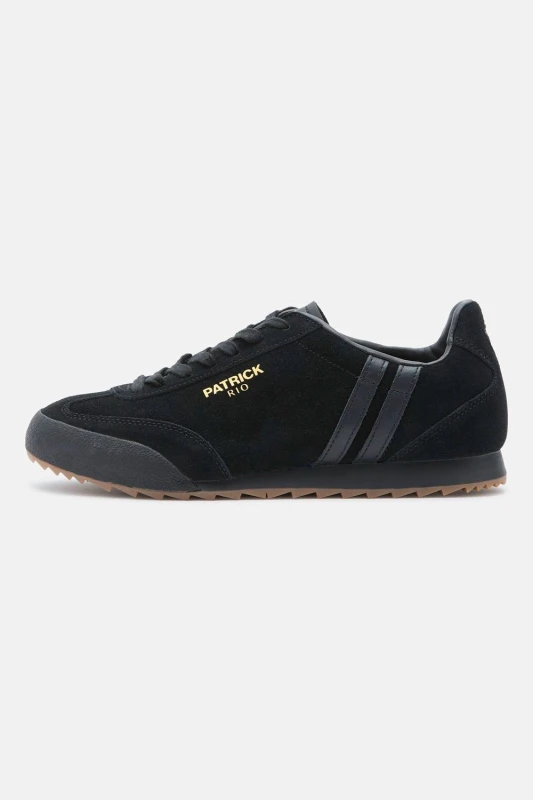 Image of Patrick Mens Rio Trainer in True Black Size: 9 True Black Male 9
