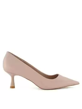 image of Dune London Dune Wf Angelina Kitten Heel Court - Blush, Pink, Size 4, Women