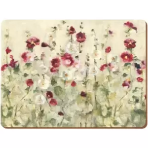 image of Creative Tops Wild Field Poppies Placemats Set of 6, Canvas, Floral