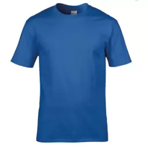 Image of Gildan Mens Premium Cotton Ring Spun Short Sleeve T-Shirt (2XL) (Royal)