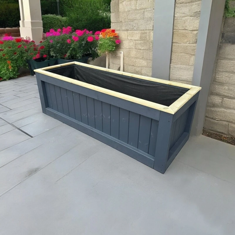 Image of Buttercup Farm Kent Garden Planter (Choice of Paint Colours) - L90 x W40 x H40cm Multicolor Unisex