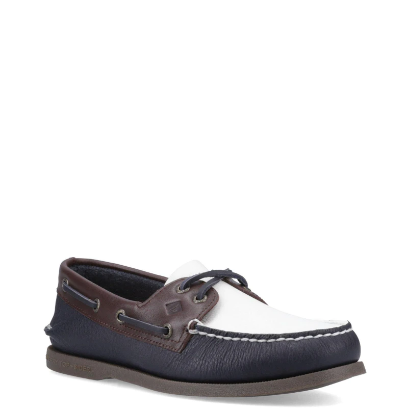 Image of Sperry Men Authentic Original 2 Eye Boat Shoe in Navy Size: 10 Navy 10 Male 627756444003