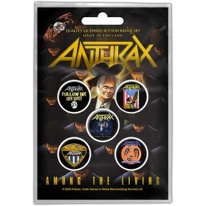 image of Anthrax - Among the Living Button Badge Pack