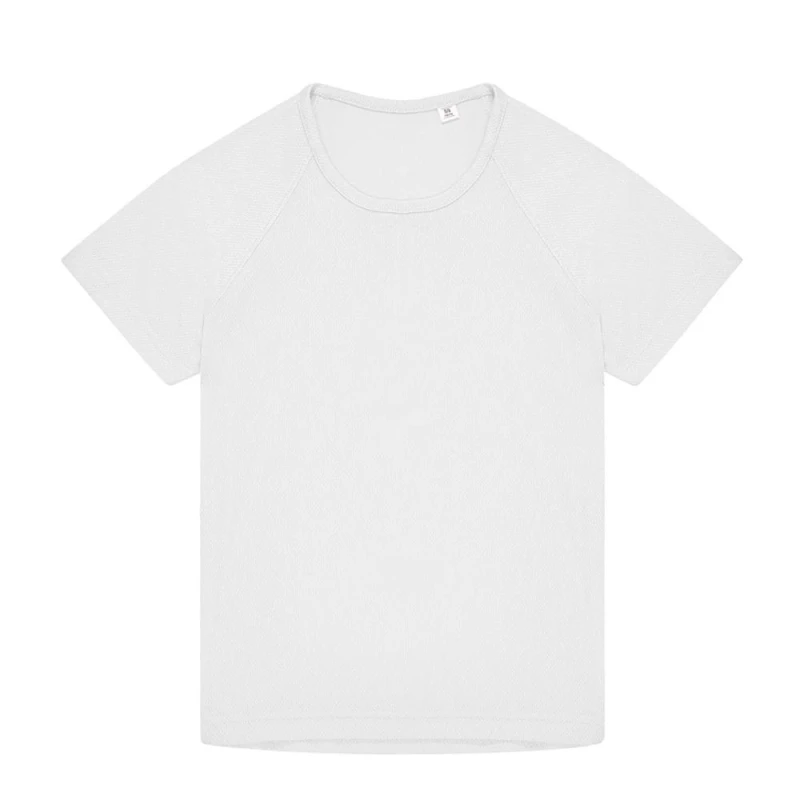 Image of B&C Active T-Shirt in White Size: 12-13 Years White Unisex 12-13 Years