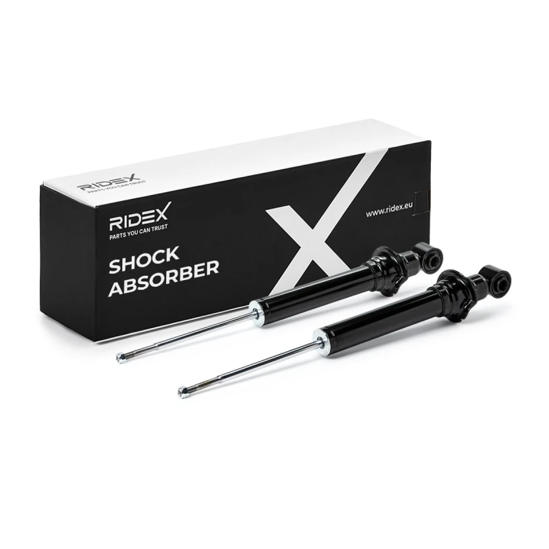 Image of RIDEX 854S20484 Shock absorber Rear Axle both sides, Gas Pressure, Monotube Shock Absorber (854)