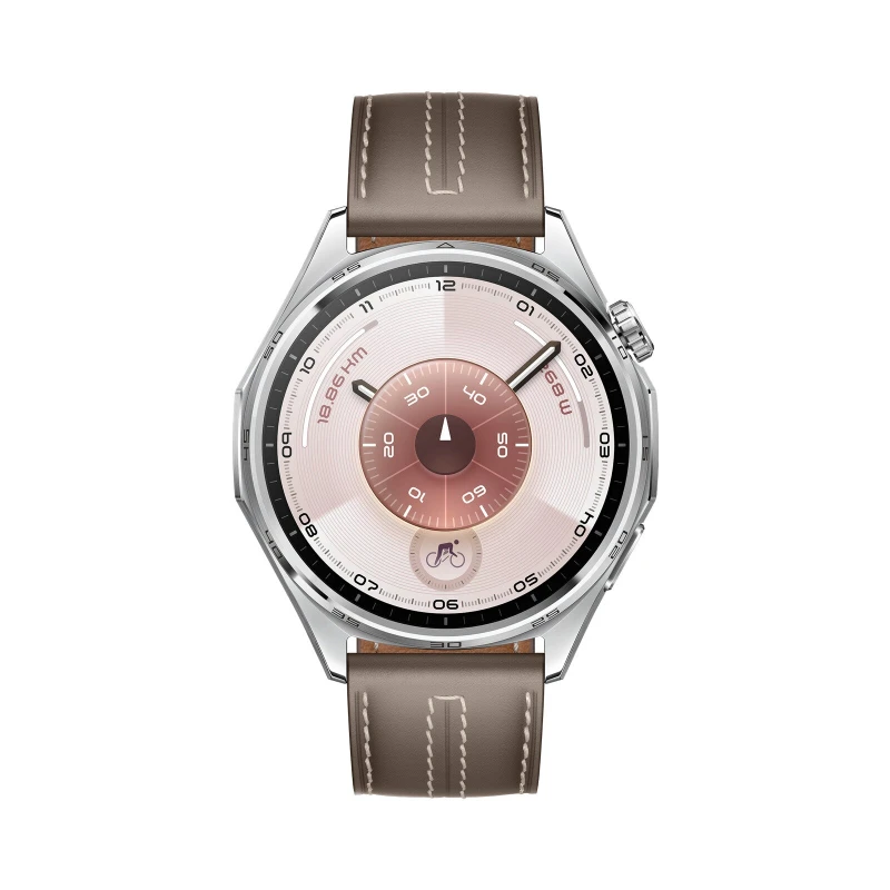 Image of Huawei WATCH GT6 3.73cm (1.47") AMOLED 46mm Digital 466 x 466 pixels Touch Screen Stainless steel GPS (satellite) 55020FTW