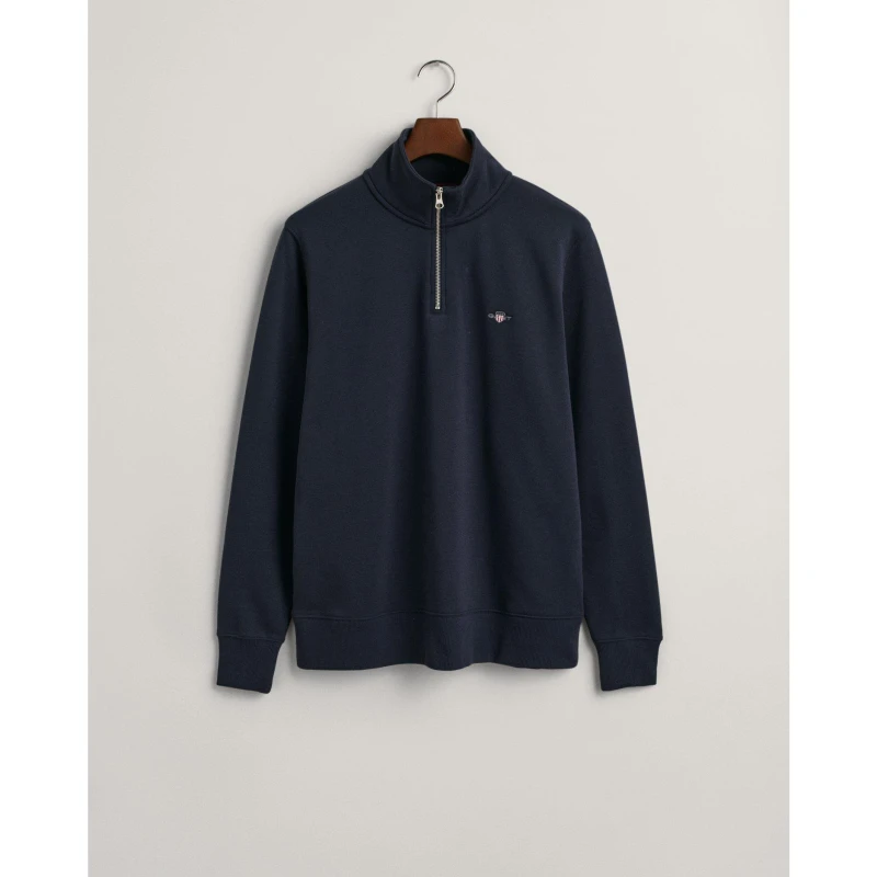 Image of Gant Shield Half-Zip Sweatshirt Evening 433 male S