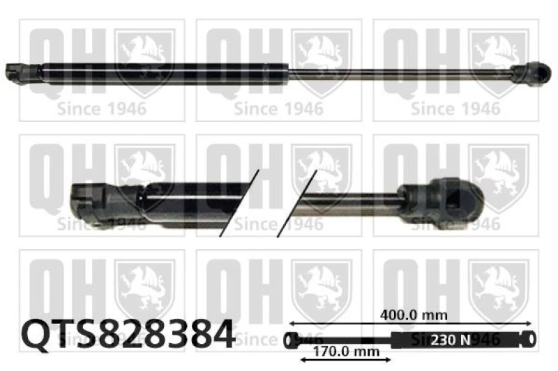 Image of QUINTON HAZELL Bonnet strut QUINTON HAZELL QTS828384